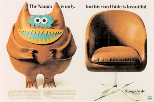 Vintage Eames Nauga Monster Ad Vintage Eames Nauga Monster Ad