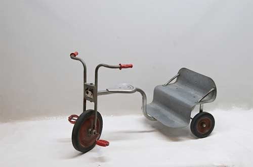 vintage steel tricycle rickshaw