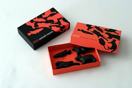 Red Animal Crayons
