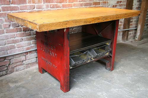 Vintage Industrial Work Tables