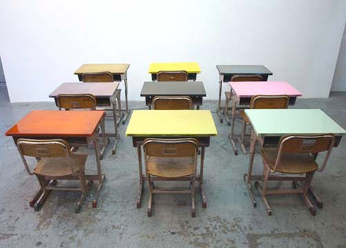 Vintage School Desks