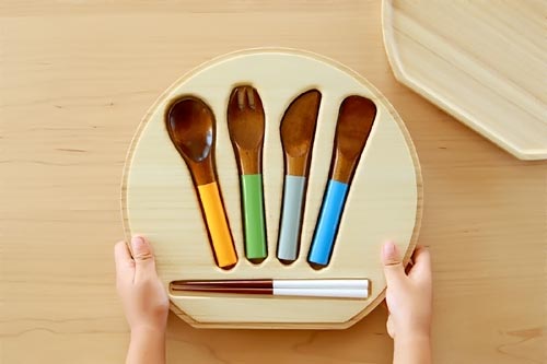 urushi cutlery for kids