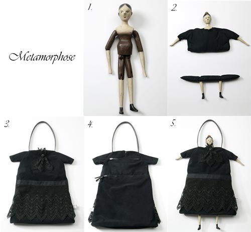 vintage puppet handbag