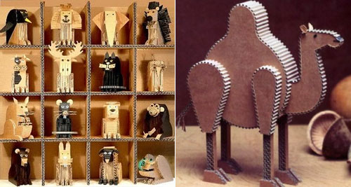 cardboard zoo by claude jeantet