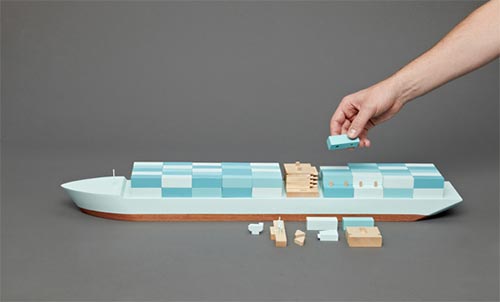 wooden toy boats