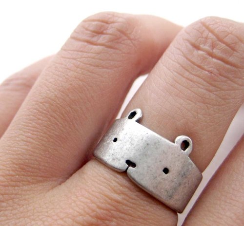 Etsy Bear Love Ring by creativeaccidents