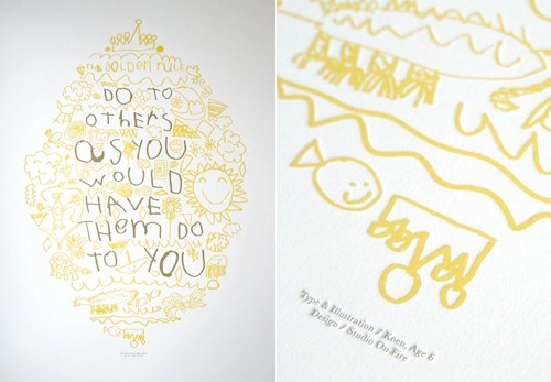 Studio on Fire Golden Rule Poster