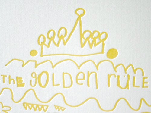 Studio on Fire Golden Rule Poster