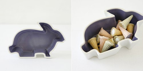 Rabbit Ceramic Bowl from Billet