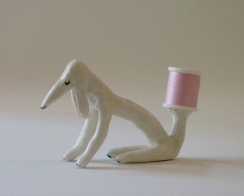 Porcelain Bobbin Holder by EleonorBostrom on Etsy