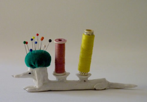 Porcelain Bobbin Holder by EleonorBostrom on Etsy