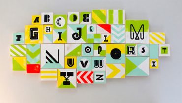 Modern Nursery Alphabet Blocks