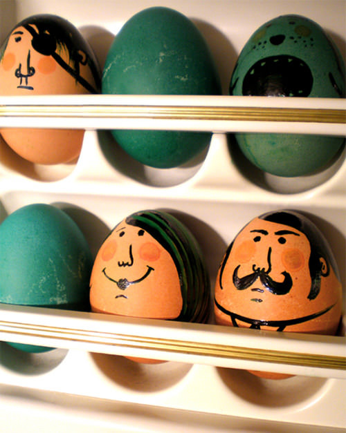 Painted Eater Eggs by Violetta Testacalda