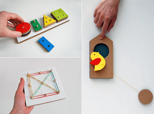 diy cardboard toys from play and grow blog