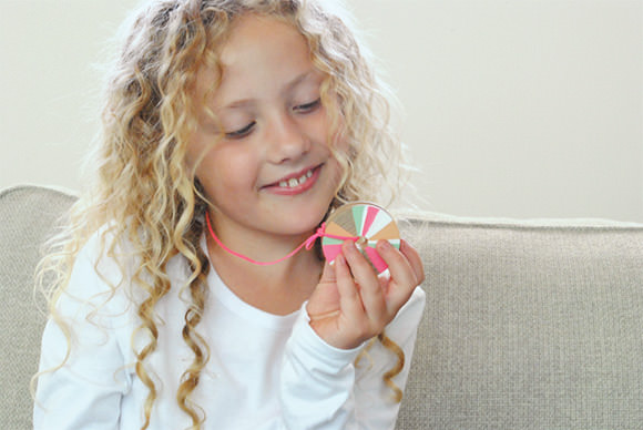 DIY Pinwheel Necklace