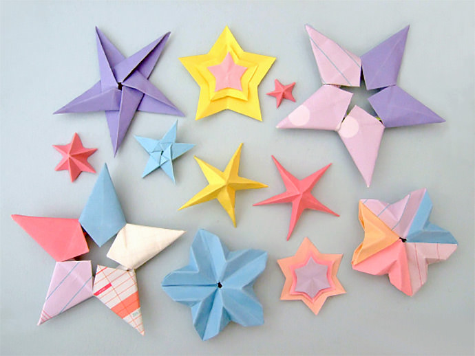 Galaxy of Origami Stars by Bloomize