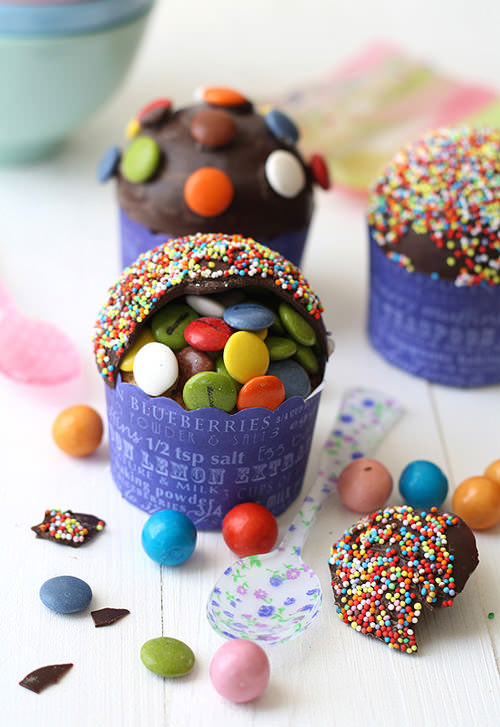 DIY Pinata Cupcakes