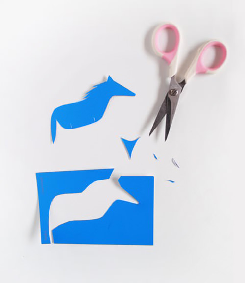 diy paint chip animals