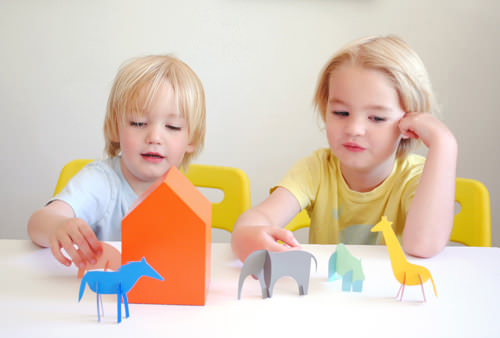 diy paint chip animals