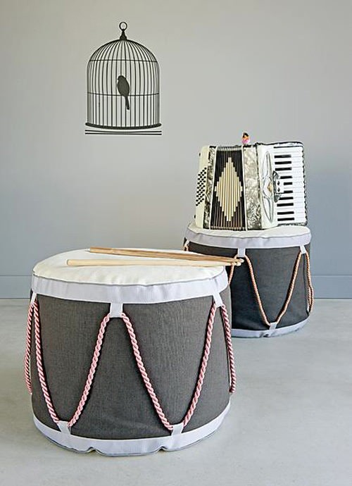 DIY drum stool