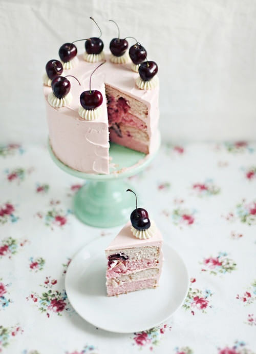 Cherry Vanilla Cake