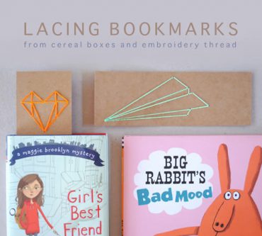 DIY Back To School Lacing Bookmarks