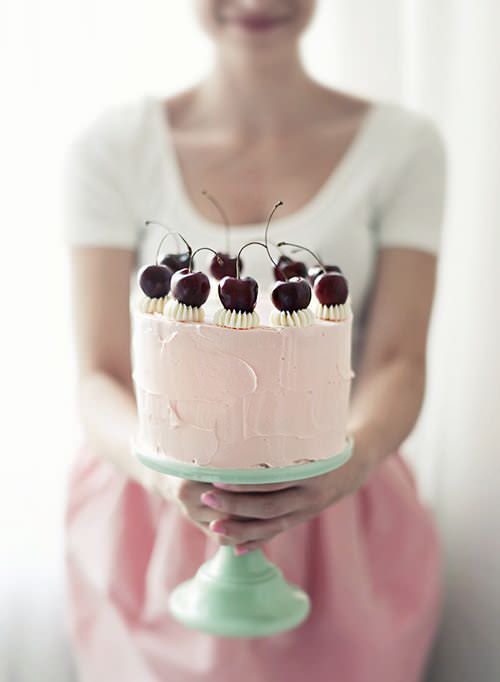 Cherry Vanilla Cake