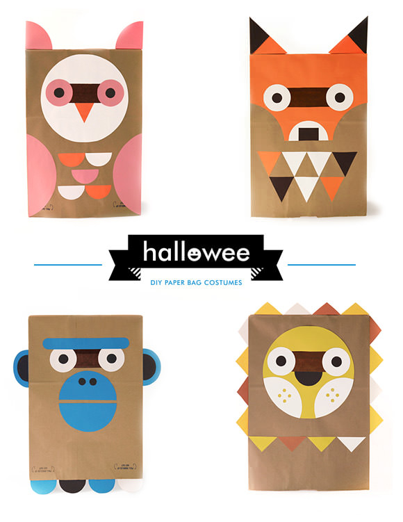 DIY Paper Bag Costumes for Halloween from Wee Society