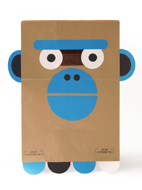 DIY Paper Bag Costume, The Ghoulish & Giggly Gorilla