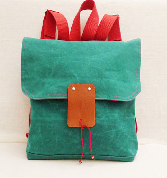 Waxed Canvas Backpack by Ottobags