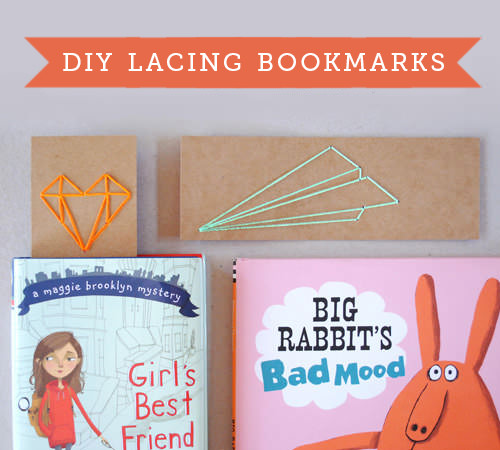 DIY Lacing Bookmarks