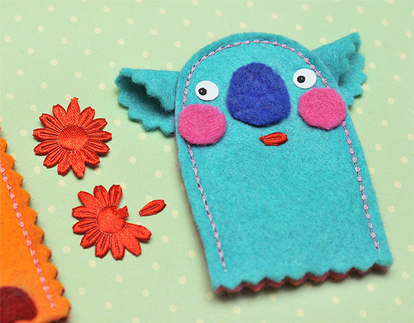 DIY Felt Finger Puppet Kit for Kids