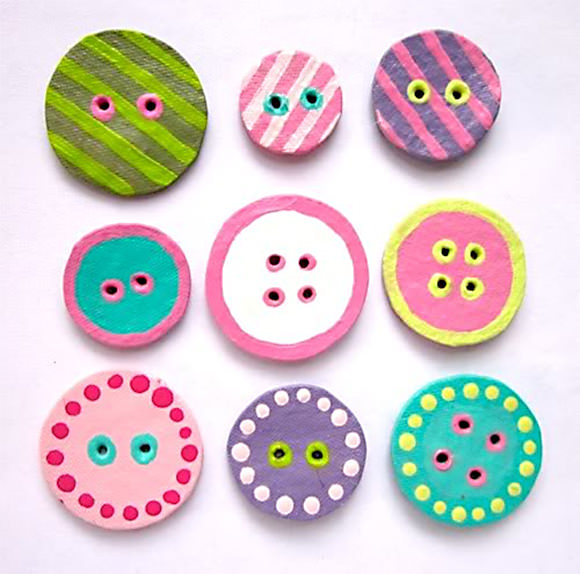 DIY Egg Carton Buttons Craft for Kids