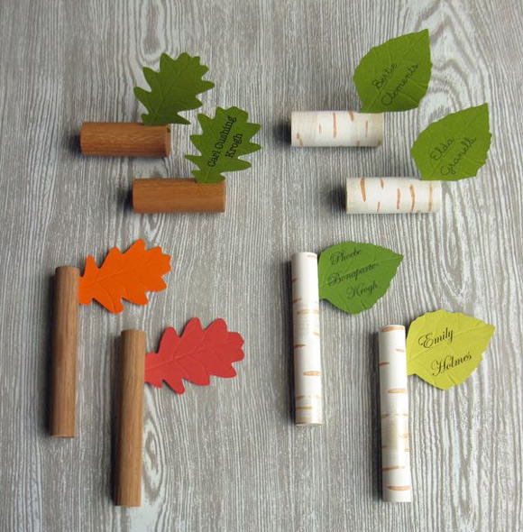 Twig & Leaf Place Markers