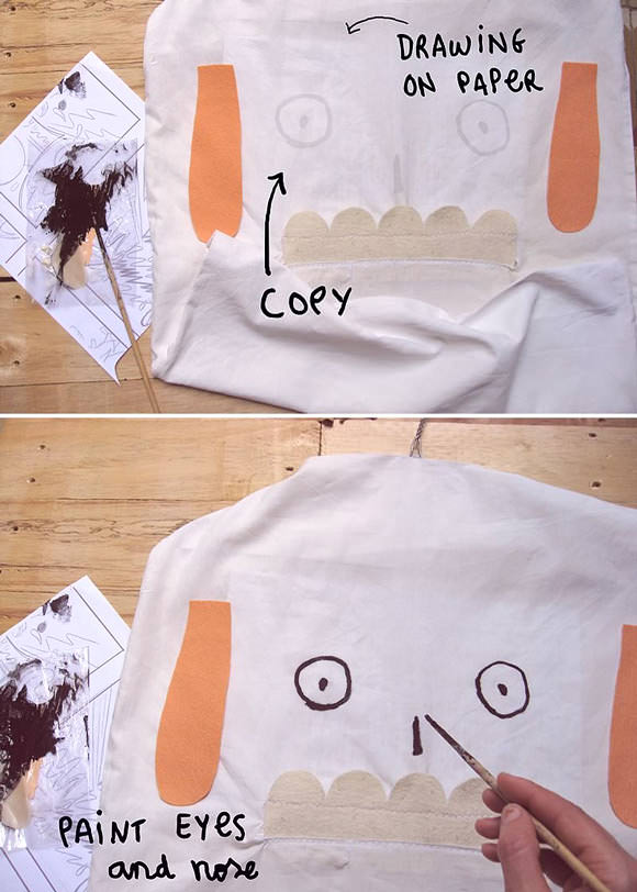 DIY Ghost Laundry Bag