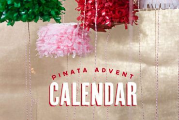 DIY Piñata Advent Calendar
