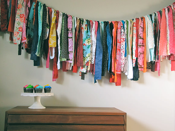 DIY Fabric Scrap Garland