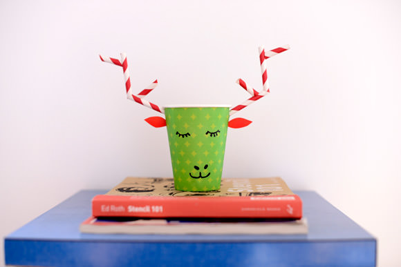 DIY Paper Cup Reindeer