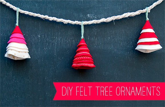 DIY Felt Tree Ornaments