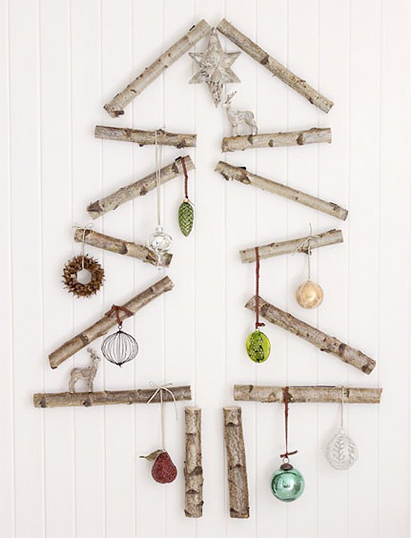 DIY Tree Branch Christmas Tree