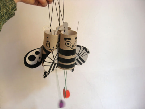 DIY Jumping Jack Bugs - super fun!