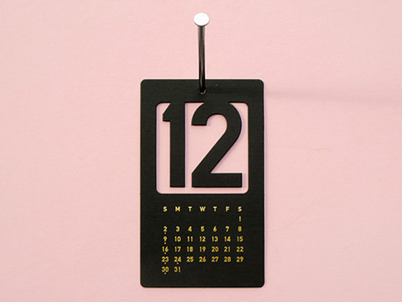 2013 Cut Out Number Calendar from Present&Correct