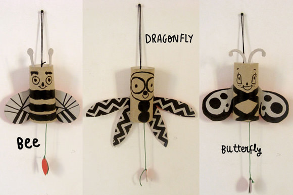 DIY Jumping Jack Bugs - super fun!