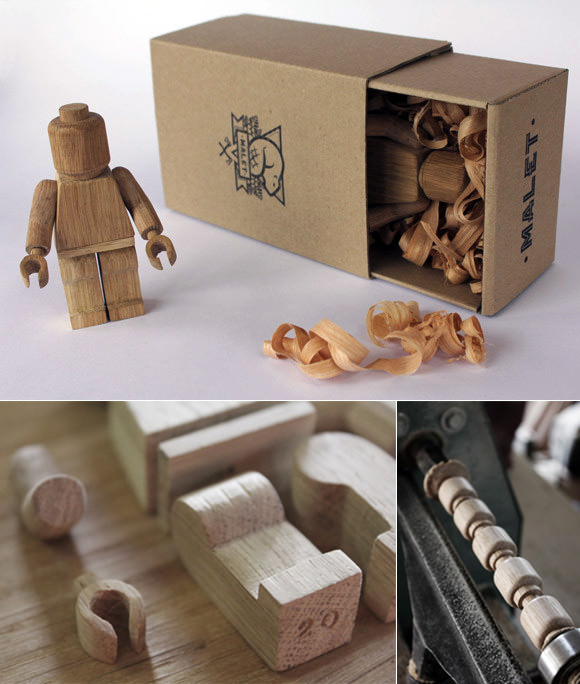 Wooden LEGO Minifig by Malet Thibaut 