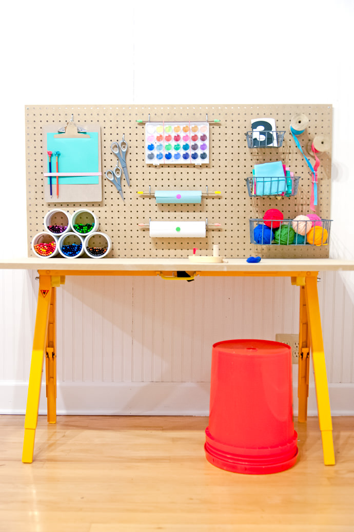 DIY Craft Station for Kids