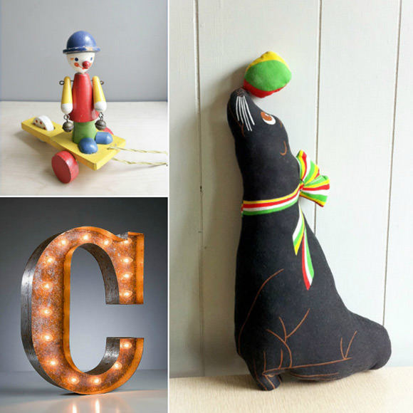 Etsy Finds: Circus Themes for Kids Rooms