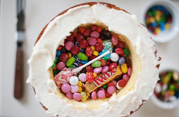 DIY Pinata Cake