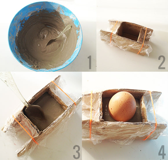 DIY Concrete Egg Bunker