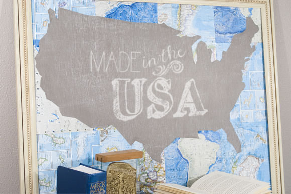 DIY Chalkboard Map