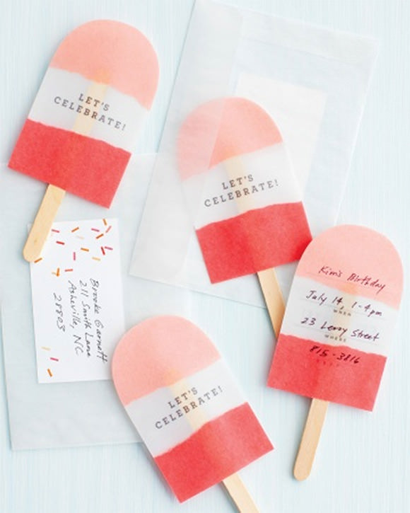 DIY Printable Pops Invitations via Martha Stewart